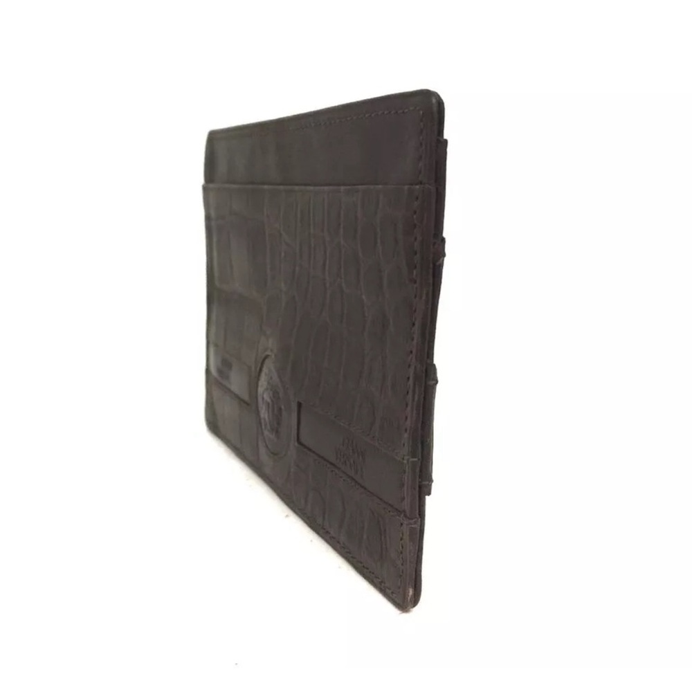 GIANNI VERSACE Medusa Leather Card Case - Picture 3 of 7